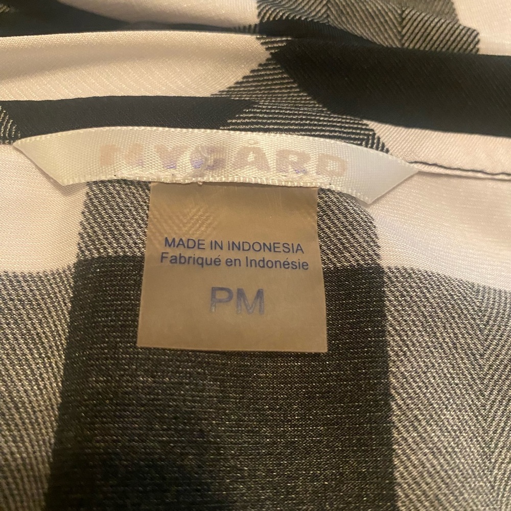 Checkered top in polyester - Picture 3 of 3